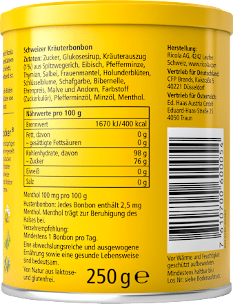 Bonbon, Original Kräuterzucker Ricola