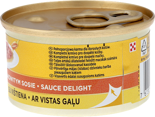 Mokra karma dla kotów dorosłych Sauce Delights, kurczak Purina Gourmet