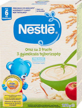 Cereale din orez cu 3 fructe 6+ Nestlé
