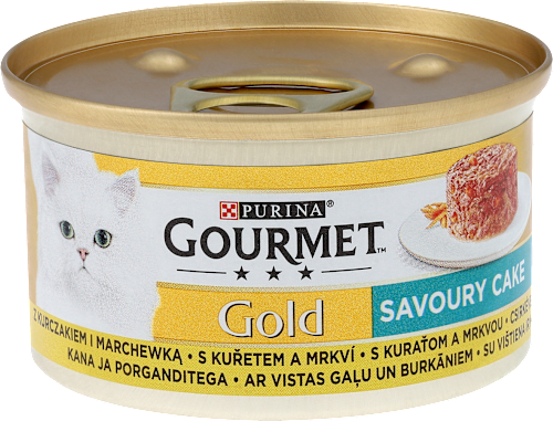 Karma mokra dla kotów dorosłych z kurczakiem i marchewką Savoury Cake  Purina Gourmet
