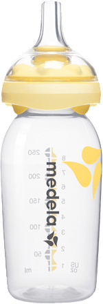 Smoczek Calma w zestawie z butelką 250 ml Medela
