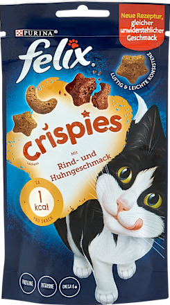 Katzenleckerli Crispies Rind- und Huhngeschmack Felix