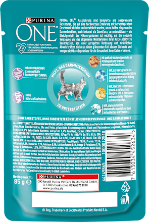 Nassfutter Katze Sensitive mit Huhn & Karotten in Soße PURINA ONE