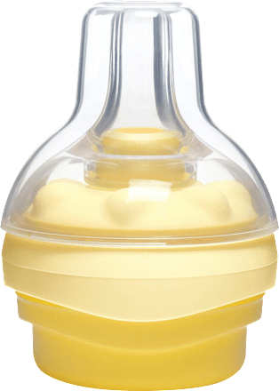 Babyflasche mit Calma-Trinksauger, gelb, 0-6 Monate, 150ml Medela