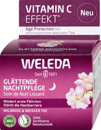 noční pleťový krém Divoká růže & bílý čaj WELEDA