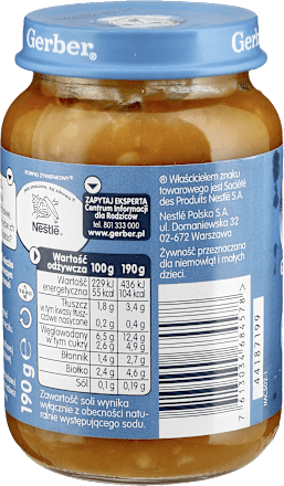 Obiadek mintaj z warzywami Gerber