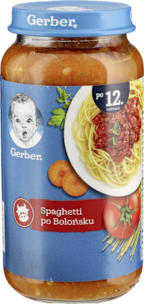 Obiadek spaghetti po bolońsku Gerber