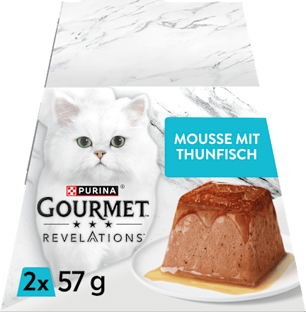 Nassfutter Katze Revelations Mousee mit Thunfisch (2x 57 g) Purina Gourmet