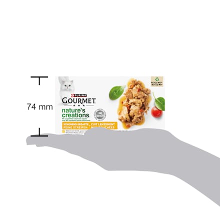 Nassfutter Katze mit Huhn & Truthahn, nature's creations, Multipack (4x85 g) Purina Gourmet
