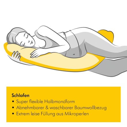 Stillkissen anthrazit Motiv Sterne Medela