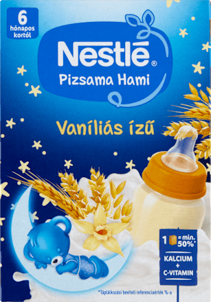 Pizsama Hami -  folyékony gabonás bébiétel vaníliás ízesítéssel 6 hónapos kortól Nestlé