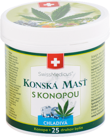 Chladivá konská masť s konopou SwissMedicus