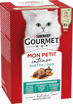 Nassfutter Katze mon Petit intense Duo Purina Gourmet