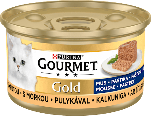 Gold konzerva pro kočky jemná paštika s krůtou PURINA GOURMET