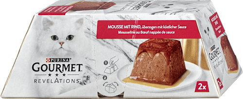 Nassfutter Katze Revelations Mousse mit Rind Purina Gourmet