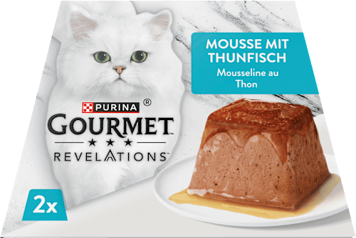 Nassfutter Katze Revelations Mousee mit Thunfisch (2x 57 g) Purina Gourmet