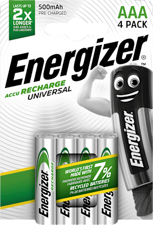 Akku Recharge Universal AAA 600 mAh Energizer