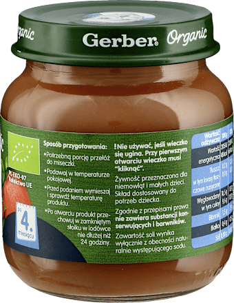 Deserek jabłko z maliną Gerber