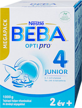 OPTIPRO 4 JUNIOR Tejalapú italpor vitaminokkal és ásványi anyagokkal 2év+ BEBA