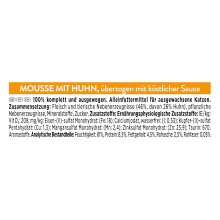 Nassfutter Katze Mousse mit Huhn, Revelations (2 x 57g) Purina Gourmet