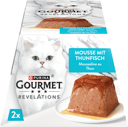 Nassfutter Katze Revelations Mousee mit Thunfisch (2x 57 g) Purina Gourmet