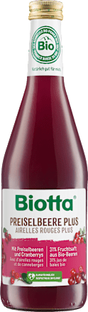 Direktsaft Preiselbeere Plus Biotta