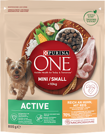 Karma sucha dla psów dorosłych, kurczak i ryż ONE MINI Active PURINA ONE