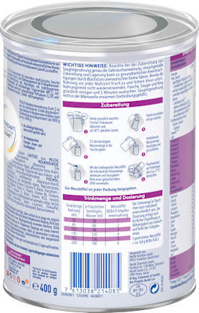 Spezialnahrung Frühgeborenen 2 von Geburt an  Nestlé BEBA