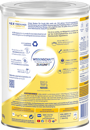 Kindermilch Junior 1+ ab 1 Jahr Nestlé BEBA