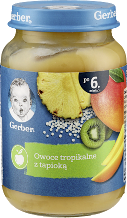 Deserek owoce tropikalne z tapioką Gerber