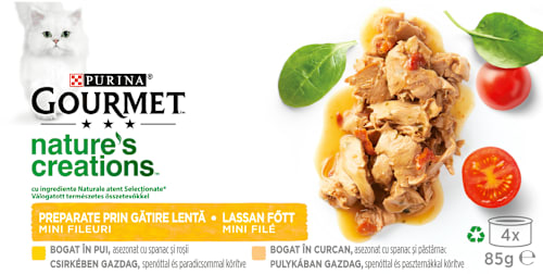 Hrană umedă pentru pisici cu carne de pui  Purina Gourmet