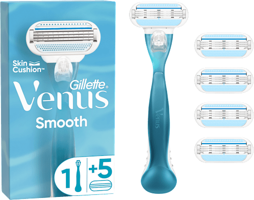 dámský holicí strojek Smooth + 5 náhradních hlavic Gillette Venus