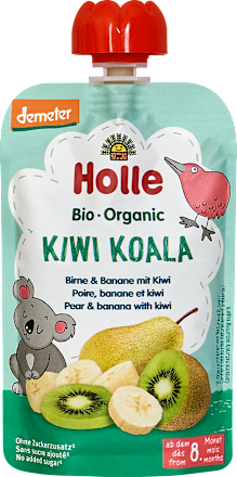 Quetschie Kiwi Koala, Birne & Banane mit Kiwi ab 8 Monaten Holle