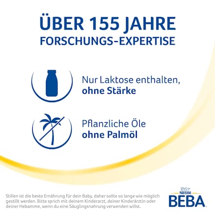 Anfangsmilch 1 von Geburt an Nestlé BEBA