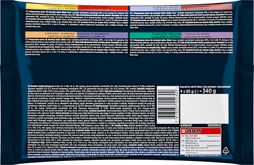 Karma mokra dla kotów dorosłych Mięsny Duet (4x85) Purina Gourmet