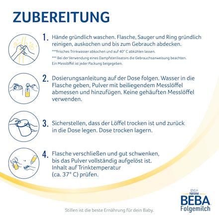 Folgemilch 2 nach dem 6. Monat Nestlé BEBA
