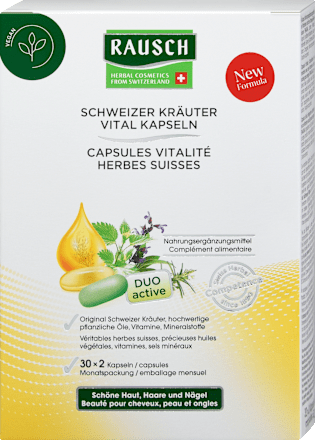 Schweizer Kräuter Vital Kapseln für Haut, Haare & Nägel RAUSCH
