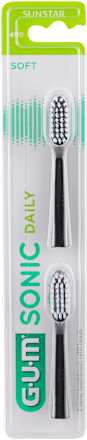 SONIC DAILY zamenske glave za SONIC DAILY električnu četkicu za zube, crne - SOFT GUM