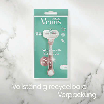 Rasierer, Deluxe Smooth Sensitive Rosegold Gillette Venus