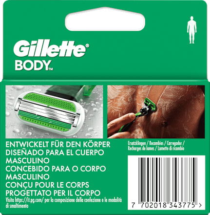 Gillette Body Rasierklingen Gillette
