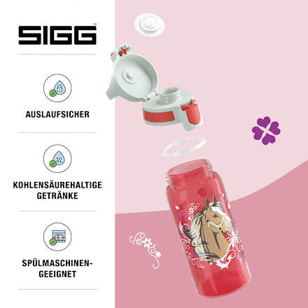 Trinkflasche Kinder Viva One rot, 500 ml SIGG