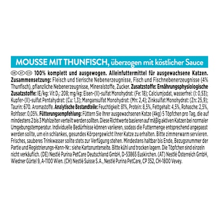 Nassfutter Katze Revelations Mousee mit Thunfisch (2x 57 g) Purina Gourmet