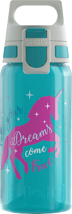 Trinkflasche Kinder Viva One türkis Einhorn, 500 ml SIGG