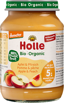 Früchte Apfel & Pfirsich ab dem 5. Monat Holle