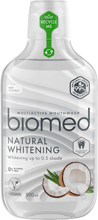 Vodica za usta Natural Whitening biomed
