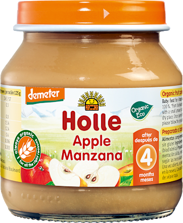 Био пюре Ябълка 4м+ Holle