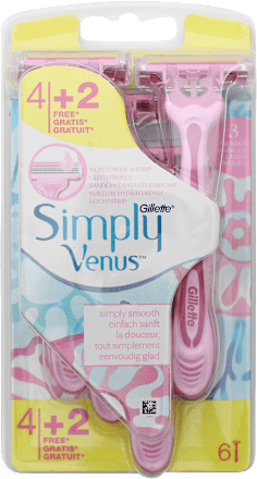 Rasoio da donna usa e getta 3 lame Venus Simply Gillette Venus