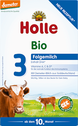 Folgemilch 3 ab dem 10. Monat Holle