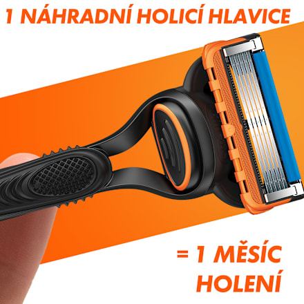 Fusion holicí strojek + 2 náhradní hlavice Gillette