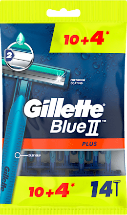 Pánske jednorazové holiace strojčeky Blue II Plus 10+4 Gillette